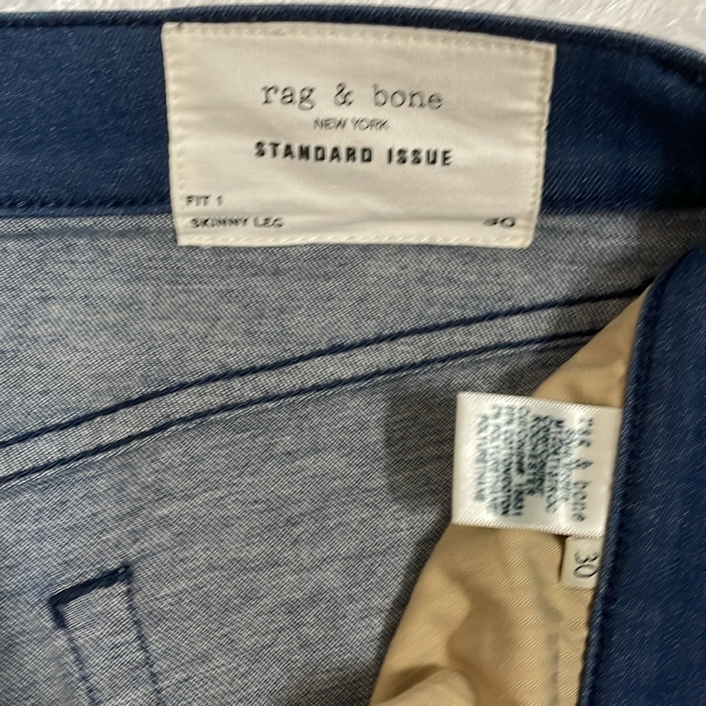 Euc Rag & Bone New York Std Issue Fit 1 Skinny Le… - image 4